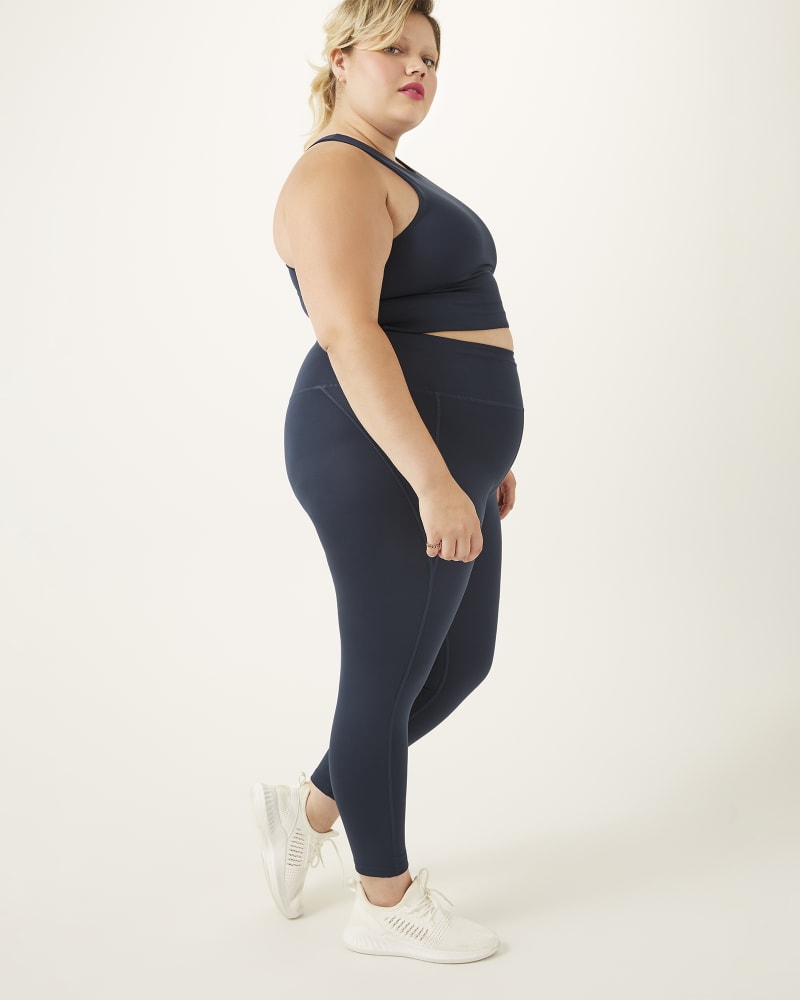 Plus size model with pear body shape wearing Gerlinde Sports Bra by Girlfriend Collective | Dia&Co | dia_product_style_image_id:164958